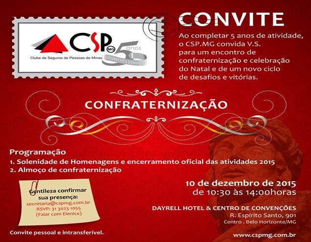 Encontro de Confraternização do CSP-MG