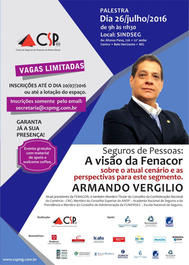 CSP-MG promove palestra com Armando Vergílio