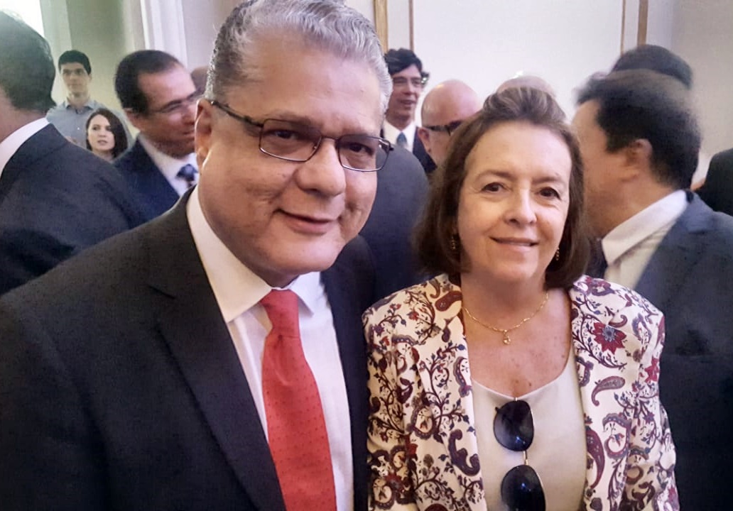 João Paulo e Maria Filomena Branquinho (presidente do Sincor-MG)
