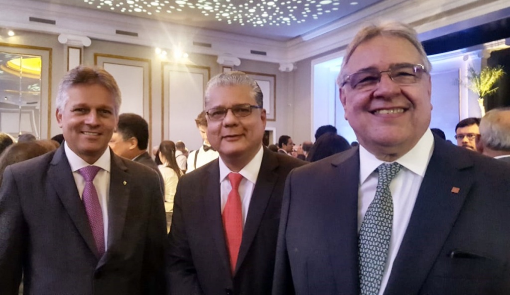 Joaquim Mendanha (superintendente da Susep), João Paulo Moreira de Mello (presidente do CSP-MG) e Marcio Coriolano (presidente da CNseg)
