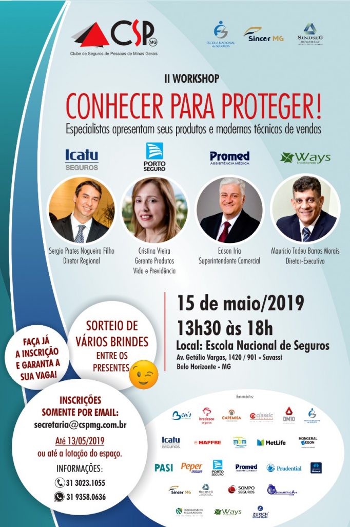 Inscrições abertas para o II Workshop da série Conhecer para Proteger