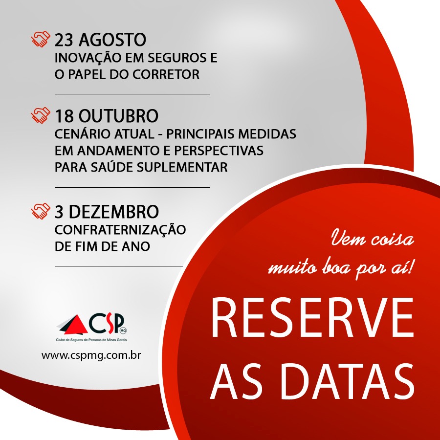 Reserve as datas: nossos próximos eventos
