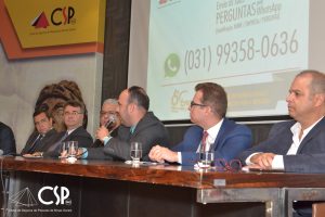 27/03/2019 –  6º Encontro do Clube de Seguros de Pessoas de Minas Gerais (CSP-MG). Após a palestra, o presidente da FenaPrevi e lideranças do mercado participaram de debate e responderam às perguntas dos participantes.