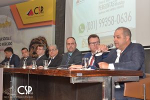 27/03/2019 –  6º Encontro do Clube de Seguros de Pessoas de Minas Gerais (CSP-MG). Após a palestra, o presidente da FenaPrevi e lideranças do mercado participaram de debate e responderam às perguntas dos participantes.