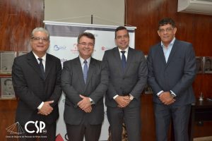 27/03/2019 –  6º Encontro do Clube de Seguros de Pessoas de Minas Gerais (CSP-MG). Após a palestra, o presidente da FenaPrevi e lideranças do mercado participaram de debate e responderam às perguntas dos participantes.